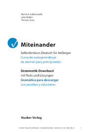 Miteinander Grammatik - Download Deutsch